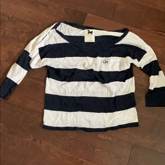 Gilly Hicks Blue and White striped tee shirt - Picture 1 of 3